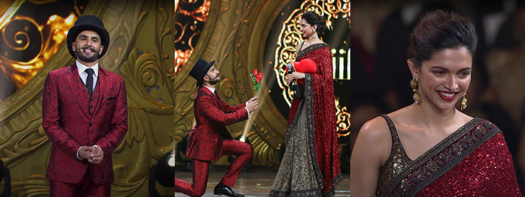 Ranveer Proposes to Deepika At IIFA!